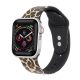  Apple Watch nyomtatott szilikon szíj leopárd mintás